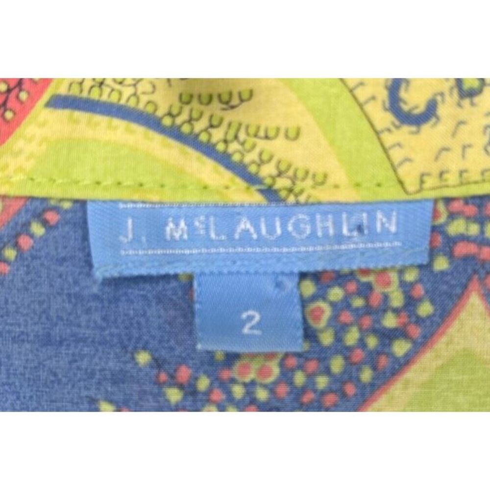 J. Mclaughlin Multicolor Patterned Pullover Blous… - image 4